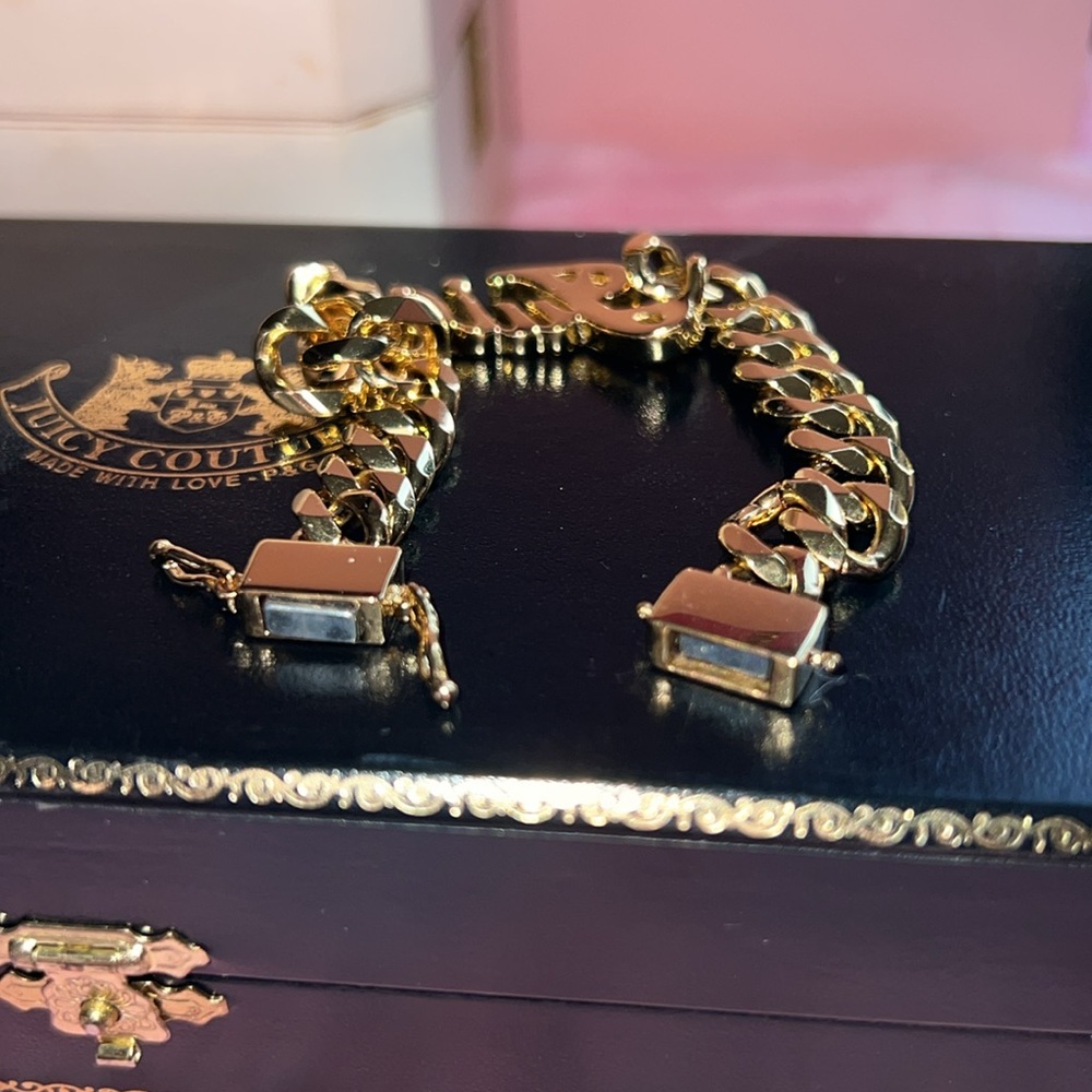 VINTAGE ✨Juicy Couture Gold pave Bracelet - Picture 5 of 6